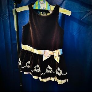 Janie and Jack Black and Gold Formal Dress